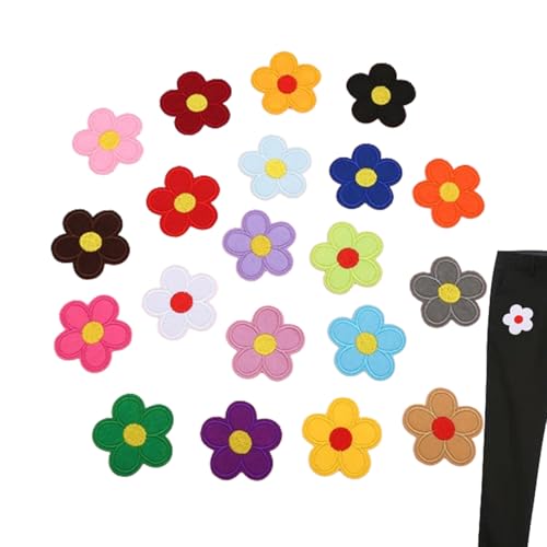 Sonnenblumeneisen auf Flecken - 20 Packblumenanwendungen für die Reparatur von Kleidungsstücken und -Handwerk | Nette bunte Flecken für Hemden, Jeans, Jacken, Taschen, Hüte | Kleine Nähe oder Büge Sonnenblumeneisen auf Flecken - 20 Packblumenanwendungen für die Reparatur von Kleidungsstücken und -Handwerk | Nette bunte Flecken für Hemden, Jeans, Jacken, Taschen, Hüte | Kleine Nähe oder Büge von Generic
