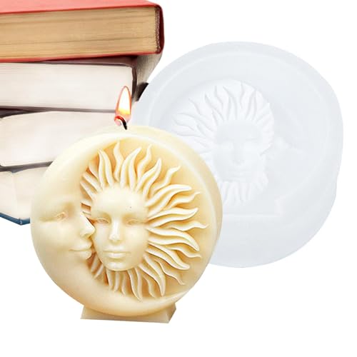 Sonnengesichtsform - Kreative Silikonformen, Mondgesichtsform | Selbstgemachte Lotionsstabformen, Silikonformen mit kreativem Look, Seifenformen für von Generic