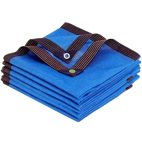 Sonnenschutznetz Balkon Windschutznetz 85% Blau Schattierungsnetz Verdichtung und Verdickung für Pflanze Gewächshaus Scheune Außen Hof Dach(6.6x29.5 ft/2.0x9.0 m) von Generic