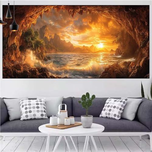 Sonnenuntergang Diamond Painting xxl 90x180cm Diamond Painting Erwachsene Ägäisches Meer Diamant Malerei Set,Mosaikherstellung Malen Nach Zahlen Cross Stickerei Kunst Leinwand Malerei Kits CN-997 Sonnenuntergang Diamond Painting xxl 90x180cm Diamond Painting Erwachsene Ägäisches Meer Diamant Malerei Set,Mosaikherstellung Malen Nach Zahlen Cross Stickerei Kunst Leinwand Malerei Kits CN-997 von Generic