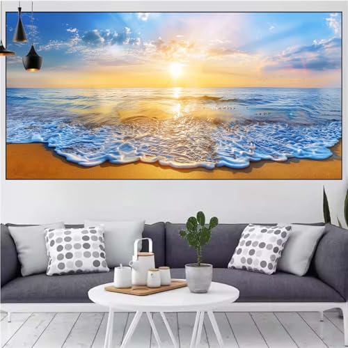 Sonnenuntergang Diamond Painting xxl 90x180cm Diamond Painting Erwachsene Strand Diamant Malerei Set,Mosaikherstellung Malen Nach Zahlen Cross Stickerei Kunst Leinwand Malerei Kits,Gift Frauen CN-1001 Sonnenuntergang Diamond Painting xxl 90x180cm Diamond Painting Erwachsene Strand Diamant Malerei Set,Mosaikherstellung Malen Nach Zahlen Cross Stickerei Kunst Leinwand Malerei Kits,Gift Frauen CN-1001 von Generic