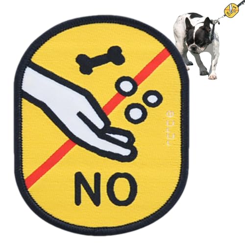 Soziale Identifikationsaufkleber für Hunde – bunte Etiketten aus bedrucktem Stoff | Zubehör für Geschirr und Halsbänder, personalisierte Aufkleber zur Erleichterung der sozialen Interaktion von Generic