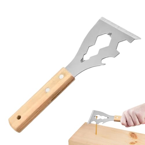 Spanner Sechseckiger Wandboden, Schaber Werkzeug für Reinigung - Ergonomischer Edelstahlkleberentferner, Nagelflaschenöffner für Mehrzweckwerkzeuge für Kollegen von Am von Generic