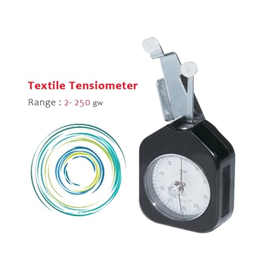 Spannungsmesser Tensiometer for Textilgarn, Seide, Metallic-Linie, Stoff, Metall, emaillierte Drähte, Spannungsprüfer, Riemenscheibenzug-Messgerät (Size : Range 100-10-100 gw) von Generic