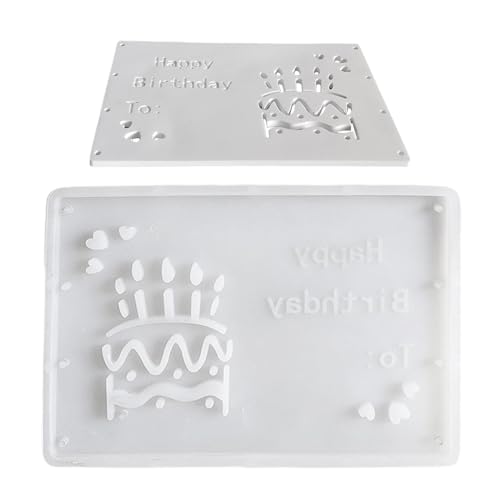 Spardose Silikonform, Silikonharz Box Form | Silikonform für Geburtstag Geld Spardose Handwerk | Epoxidharz Gießform Anfängerfreundlich Einfach freizugebende Seifenformkunst Fondant von Generic