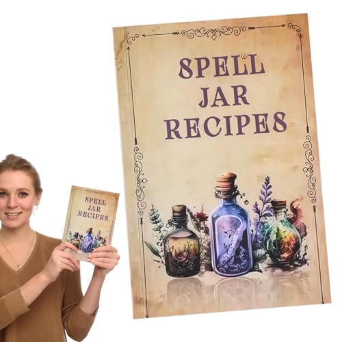 Spell Jar Book | Detaillierter Inhalt tragbares Buch komplett mit Hexerei - Magierbedarf für Reisefeiern, Schule garantiert die Aufbewahrung zu Hause, Versammlungen Spell Jar Book | Detaillierter Inhalt tragbares Buch komplett mit Hexerei - Magierbedarf für Reisefeiern, Schule garantiert die Aufbewahrung zu Hause, Versammlungen von Generic