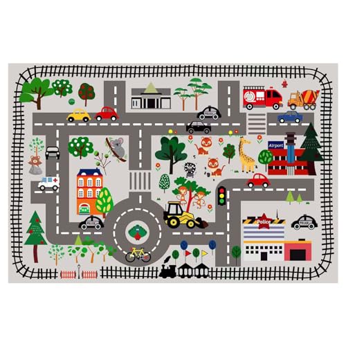 Spielen Sie Mats für Boden - Kinderspielmatten | City Szenen Teppich Bildungsspielzeug | Kinder spielen Teppich | Faltbares Kriechkind Teppich | Sensorischer Aktivitätsteppich für das Kriechen von Kle Spielen Sie Mats für Boden - Kinderspielmatten | City Szenen Teppich Bildungsspielzeug | Kinder spielen Teppich | Faltbares Kriechkind Teppich | Sensorischer Aktivitätsteppich für das Kriechen von Kle von Generic