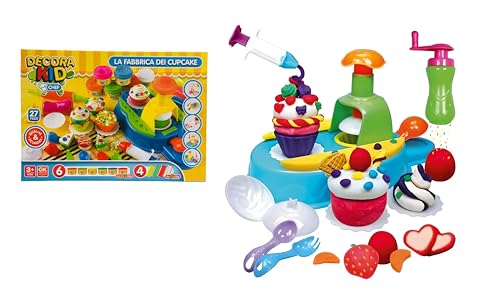 Spielzeug-Nudelmaschine für Kinder Cupcake Fabrik Eisdiele Spielzeug Modelliermasse Kinder Plastilin Modelliermasse Set Gebäck Modelliermasse und Zubehör von Generic