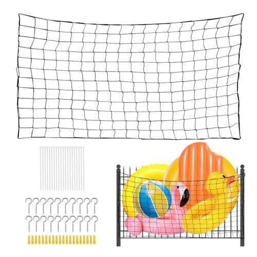 Spielzeugtaschen aus Netzstoff – Aufbewahrungstasche für Schwimmbad, zum Aufhängen am Pool, Netz-Organizer für Außenschwimmbecken, Spielzeughalterung für Poolzaun, Spielzeug mit großer Kapazität von Generic
