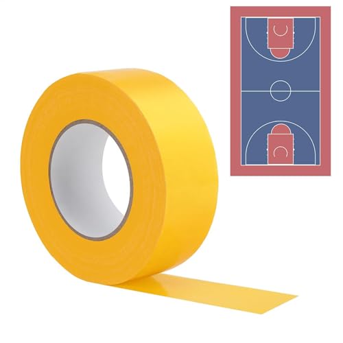 Sportfeldband - Linienmarkierungsband für den Außenbereich, Court Marker | Dieses wetterfeste Klebeband kann für mehrere Zwecke wie Fußball und Tennis verwendet werden und ist so konzipiert, dass es von Generic
