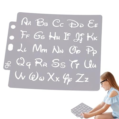 Sprühlack-Schablonen mit Alphabet – Schablonen für Buchstaben zum Malen auf Stoff, Sprühlackmuster für Alphabet | Schablonen für leere Sprühlackmuster, Sprühfarbe für Al von Generic