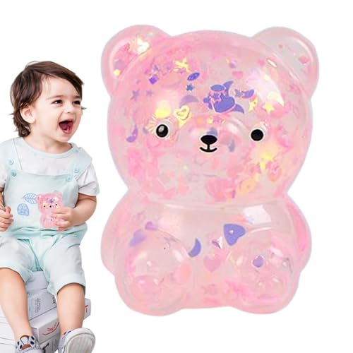Squishy Bär, Dehnbares Rebound-Tierspielzeug mit Pailletten, Weiches Tierspielzeug für Kinder für Tischdekoration, Osterstopfer,Dehnbares, federndes Tierspielzeug mit PaillettenDehnbares, federndes Ti Squishy Bär, Dehnbares Rebound-Tierspielzeug mit Pailletten, Weiches Tierspielzeug für Kinder für Tischdekoration, Osterstopfer,Dehnbares, federndes Tierspielzeug mit PaillettenDehnbares, federndes Ti von Generic