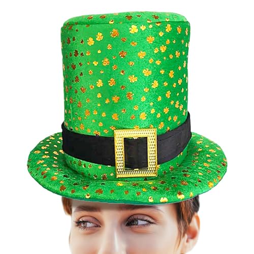 St. Patricks Hüte | Neuheit Grüner Koboldhut – St. Patrick's Day Kostüm Kleeblatt-Hut passend für die meisten Erwachsenen, für alle Arten von Maskerade-Partys von Generic