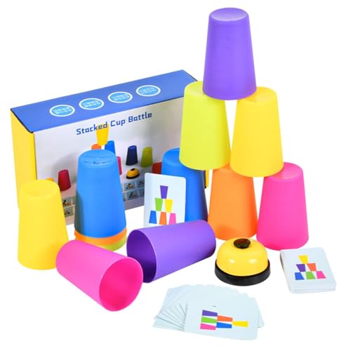 Stacking Cups - Stacking Cups -Spiel - Stackingg Sport Training Game | Quick Stack Cup Stackings Games Für Kinder | Speed Stackings Cupss Games Toy Set Für Kinder Und Erwachsene Mit 12 Speed Cup U Stacking Cups - Stacking Cups -Spiel - Stackingg Sport Training Game | Quick Stack Cup Stackings Games Für Kinder | Speed Stackings Cupss Games Toy Set Für Kinder Und Erwachsene Mit 12 Speed Cup U von Generic