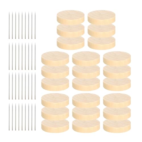 Ständer aus Holz, Nadelhalter | 24 x Stricknadelhalter | Halterung für Actionfiguren, Filz-Display, Dom-Ständer von Generic