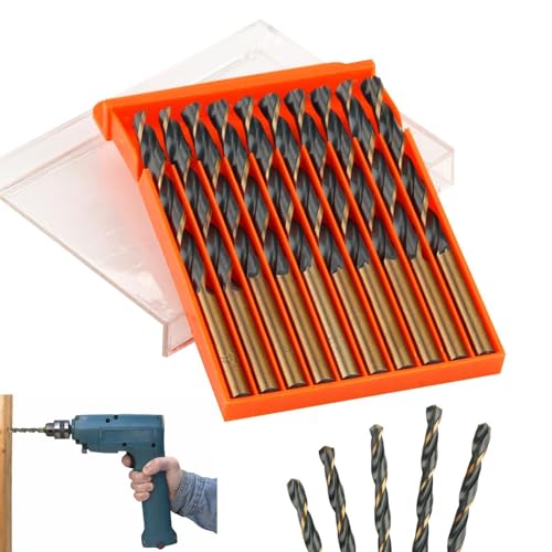 Stahlbohrer Für Hartmetall, Schnellarbeitsstahl-Spiralbohrer-Set Mit Selbstschmierung - Hochwertiges Zubehör Für Präzises Bohren In, Gusseisen, Edelstahl, Aluminium, Kupfer Und Gehärtetes Metall Stahlbohrer Für Hartmetall, Schnellarbeitsstahl-Spiralbohrer-Set Mit Selbstschmierung - Hochwertiges Zubehör Für Präzises Bohren In, Gusseisen, Edelstahl, Aluminium, Kupfer Und Gehärtetes Metall von Generic