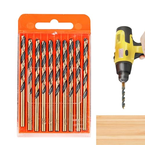 Stahlbohrer Hartmetall-Hochleistungs-Bohrer-Set, Bohrer mit hoher Härte | Hartmetall überzogene Stahlbohrer, effiziente Metallbohrer, robustes Bauwerkzeug, vielseitiges Bohrzubehör Stahlbohrer Hartmetall-Hochleistungs-Bohrer-Set, Bohrer mit hoher Härte | Hartmetall überzogene Stahlbohrer, effiziente Metallbohrer, robustes Bauwerkzeug, vielseitiges Bohrzubehör von Generic