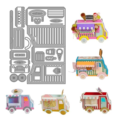 Stanzschablonen-Metall-Set – Karbonstahl, Stanzformen, Präzisionsschneidemaschinen-Vorlage, Schneidrahmen, tragbare Stanzformen für Scrapbooking, Fotopapier von Generic