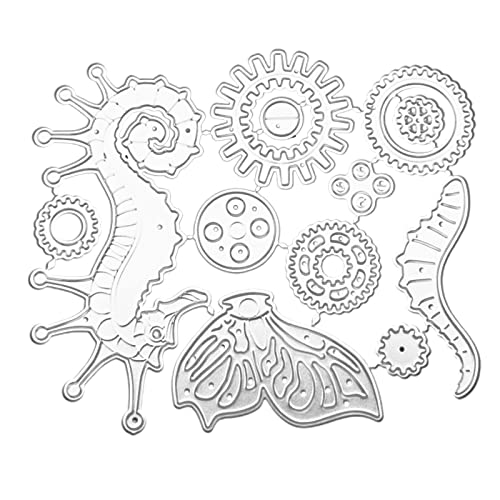 Steampunk Gear Seepferdchen Metall Stanzformen Schablone für Scrapbooking DIY Album Stempel Papier Karte Prägung Dekor Handwerk Projekte Steampunk Gear Seepferdchen Metall Stanzformen Schablone für Scrapbooking DIY Album Stempel Papier Karte Prägung Dekor Handwerk Projekte von Generic
