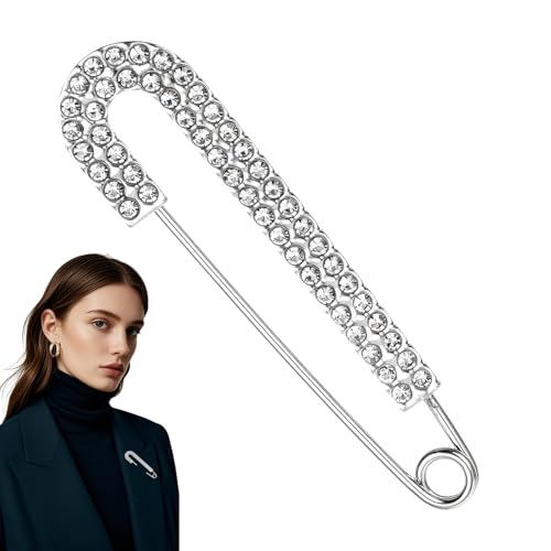 Stecknadel Für Kleider, Verzierte Sicherheitsnadeln Für Bekleidung, Vintage-Stil Anti-Abrutsch Schmuck-Clip mit Zirkonia Strasssteinen für Party Hochzeit Geburtstag Festliche Anlässe Stecknadel Für Kleider, Verzierte Sicherheitsnadeln Für Bekleidung, Vintage-Stil Anti-Abrutsch Schmuck-Clip mit Zirkonia Strasssteinen für Party Hochzeit Geburtstag Festliche Anlässe von Generic