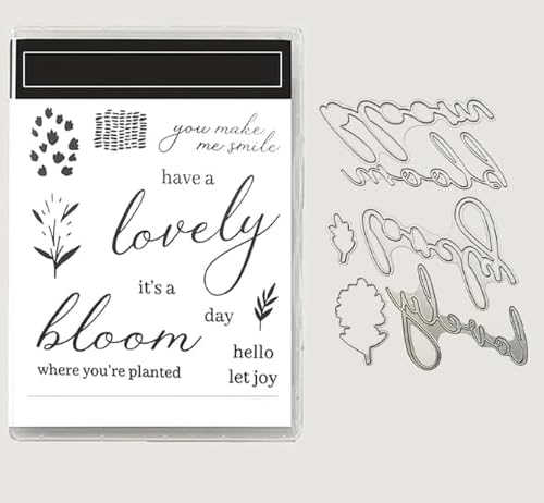Stempel und Stanzformen für Kartenherstellung, Weihnachtsstempel und Stanzformen-Set für verschiedene Festivals, Alben, Scrapbooking, Geburtstage, Grußkarten (Stanz- und Stempel-Set) (YG5388) von Generic