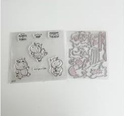 Stempel und Stanzformen für Kartenherstellung, Weihnachtsstempel und Stanzformen-Set für verschiedene Festivals, Alben, Scrapbooking, Geburtstage, Grußkarten (Stanz- und Stempel-Set) (YG5555) von Generic