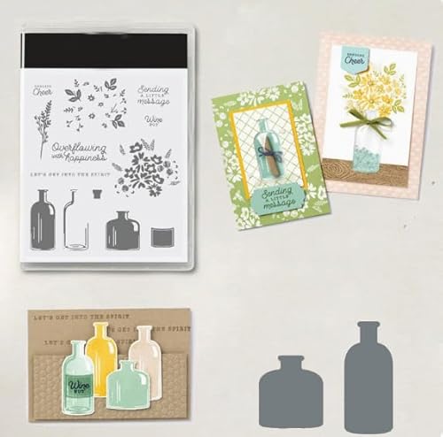 Stempel und Stanzformen für Kartenherstellung, Weihnachtsstempel und Stanzformen-Set für verschiedene Festivals, Alben, Scrapbooking, Geburtstage, Grußkarten (Stanz- und Stempel-Set) (YG5648) von Generic