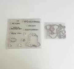Stempel und Stanzformen für Kartenherstellung, Weihnachtsstempel und Stanzformen-Set für verschiedene Festivals, Alben, Scrapbooking, Geburtstage, Grußkarten (Stanz- und Stempel-Set) (YG5816) von Generic