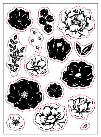 Stempel und Stanzformen für Kartenherstellung, Weihnachtsstempel und Stanzformen-Set für verschiedene Festivals, Alben, Scrapbooking, Geburtstage, Grußkarten (Stanz- und Stempel-Set) (YX1152) von Generic