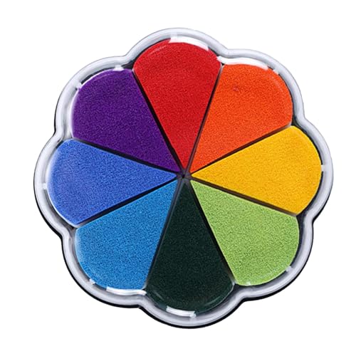 Stempelkissen für – waschbare ungiftige Stempelkissen, leuchtende Farben für Handwerk, Schulprojekte | Sicheres und lustiges Stempelkissen für von Generic