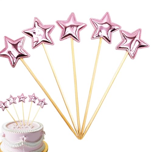 Stern-Kuchenaufsatz – 5 x sternförmige Kucheneinsätze | Lebensmittelechte Stern-Cupcake-Topper, Stern-Geburtstagskuchenaufsatz | Geburtstagskuchenaufsätze für | Lebensmittel-Kuchendekoration Stern-Kuchenaufsatz – 5 x sternförmige Kucheneinsätze | Lebensmittelechte Stern-Cupcake-Topper, Stern-Geburtstagskuchenaufsatz | Geburtstagskuchenaufsätze für | Lebensmittel-Kuchendekoration von Generic