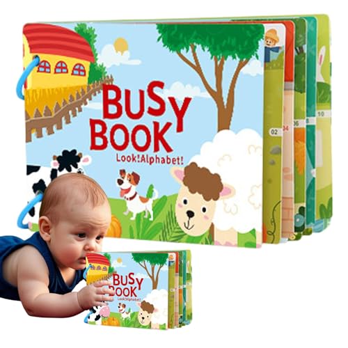 Stickerbücher für Kleinkinder, Stickerbücher für Kleinkinder, multifunktionales pädagogisches Stickerbuch – kreative Vorschul-Lernaktivitäten für Reisen, von Generic