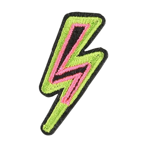 Stickerei Patches für Kleidung, Blitzflicken für Kleidung, Kleidung Reparatur - bestickte Hut, Handtasche, Hose, Eisen handgefertigt auf Reißverschlussflicken Stickerei Patches für Kleidung, Blitzflicken für Kleidung, Kleidung Reparatur - bestickte Hut, Handtasche, Hose, Eisen handgefertigt auf Reißverschlussflicken von Generic