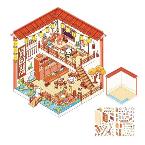 Stickerszenen für Erwachsene, Hausaufkleber, Cartoon-Aufkleber für Zimmer, handgefertigte Aufkleber für Zuhause, wasserdicht, Lernspielzeug Stickerszenen für Erwachsene, Hausaufkleber, Cartoon-Aufkleber für Zimmer, handgefertigte Aufkleber für Zuhause, wasserdicht, Lernspielzeug von Generic
