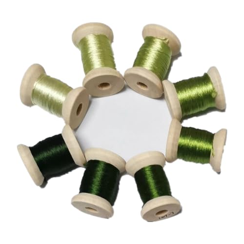 Stickgarn, 100 % natürliche Maulbeerseide, 20–22 m pro Farbe, Nr. 107, 8 Spulen Stickgarn, 100 % natürliche Maulbeerseide, 20–22 m pro Farbe, Nr. 107, 8 Spulen von Generic