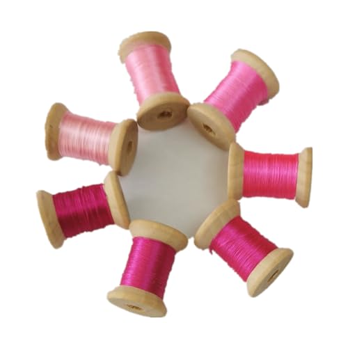 Stickgarn, 100 % natürliche Maulbeerseide, 20–22 m pro Farbe, Nr. 122, 7 Spulen Stickgarn, 100 % natürliche Maulbeerseide, 20–22 m pro Farbe, Nr. 122, 7 Spulen von Generic