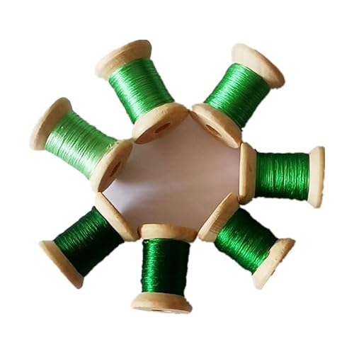 Stickgarn, 100 % natürliche Maulbeerseide, handgefertigt, 20–22 m pro Farbe, Nr. 92, 7 Spulen Stickgarn, 100 % natürliche Maulbeerseide, handgefertigt, 20–22 m pro Farbe, Nr. 92, 7 Spulen von Generic