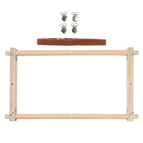 Stickrahmen-Set - Stick-Scroll-Rahmen, Mehrzweck-Stickerei-Schnörkelrahmen aus | Abnehmbarer Holzrahmen mit klaren Anweisungen zum Nadelspitzen, Nähen und Batikmalen Stickerei Stickrahmen-Set - Stick-Scroll-Rahmen, Mehrzweck-Stickerei-Schnörkelrahmen aus | Abnehmbarer Holzrahmen mit klaren Anweisungen zum Nadelspitzen, Nähen und Batikmalen Stickerei von Generic