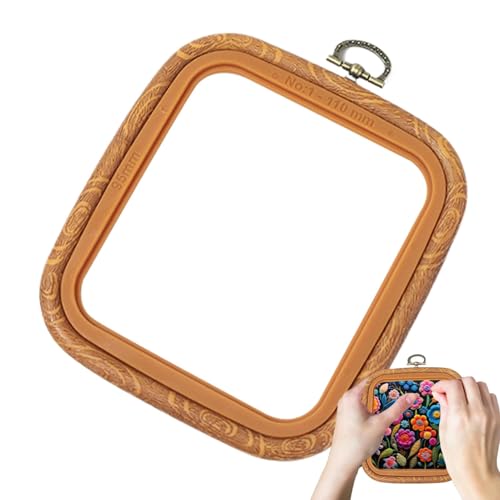 Stickrahmen für Ausstellung, dekorativer Stickrahmen,Quadratischer Stickrahmen aus nachgeahmtem Holz Quadratischer Stickrahmen Imitiertes Holz - für runde Quilten mit Kreisring pe Stickrahmen für Ausstellung, dekorativer Stickrahmen,Quadratischer Stickrahmen aus nachgeahmtem Holz Quadratischer Stickrahmen Imitiertes Holz - für runde Quilten mit Kreisring pe von Generic
