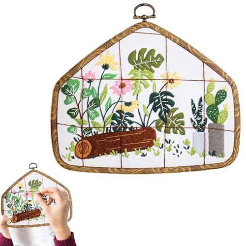 Stickset für Erwachsene Anfänger, Stickset für Erwachsene Anfänger, Stickset Landschaften außerhalb des Fensters, klassische Sticksets mit Anleitung, Stickset von Generic