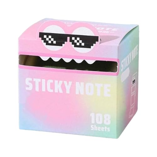 Sticky Notes - Klebezettel, süße Haftnotizblöcke,Leicht zu Beschreiben,zum Hervorheben, Klebezettel Bunt für Büro Zuhause Schule Sitzung (J) von Generic