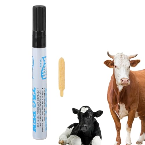 Stift für Ohretiketten – Marker für Etiketten, Ohren, Schweinefleisch, Kuh, Schafe | Tiere mit Ohrmarkierer für die Ohren Stift für Ohretiketten – Marker für Etiketten, Ohren, Schweinefleisch, Kuh, Schafe | Tiere mit Ohrmarkierer für die Ohren von Generic