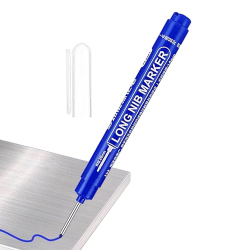 Stift zum Markieren von tiefen Löchern - Schnell trocknender Langkopf-Marker, Zimmermänner und Bauarbeiter | Langlebige Tintenstifte für den Einsatz als Bauzubehör, die Stift zum Markieren von tiefen Löchern - Schnell trocknender Langkopf-Marker, Zimmermänner und Bauarbeiter | Langlebige Tintenstifte für den Einsatz als Bauzubehör, die von Generic
