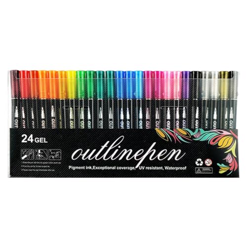 Stifte - Buntmarker Automatik Marker - Glitzer Gelstifte für Kunstkritzel Weihnachtsgrußkarte Basteln Stifte - Buntmarker Automatik Marker - Glitzer Gelstifte für Kunstkritzel Weihnachtsgrußkarte Basteln von Generic