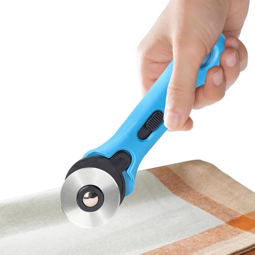 Stoffschneiderrad, ergonomischer Rotationsschneider für Quilting-Applikationen, rotierender Stoffschneider, Stoffschneiderrad für Bastelarbeiten, Näharbeiten, Quilten von Generic