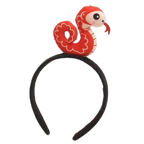 Stofftier Stirnband Schlange Kopfschmuck für Kostüm Cartoon Schlange Haarband 2025 Kostüm Haarschmuck Silvester Stofftier Stirnband Schlange Kopfschmuck für Kostüm Cartoon Schlange Haarband 2025 Kostüm Haarschmuck Silvester von Generic