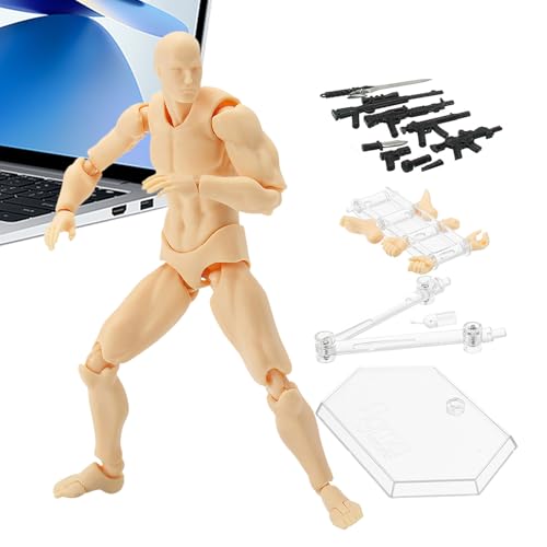 Stop-Motion Künstler-Figur - voll bewegliche Vorlage | Kleine Kunstpuppe zum Zeichnen, Animation, Fotografie und Basteln, Heimdekoration Stop-Motion Künstler-Figur - voll bewegliche Vorlage | Kleine Kunstpuppe zum Zeichnen, Animation, Fotografie und Basteln, Heimdekoration von Generic