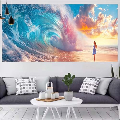 Strand Diamond Painting xxl 75x150cm Diamond Painting Erwachsene Frau Diamant Malerei Set,Mosaikherstellung Malen Nach Zahlen Cross Stickerei Kunst Leinwand Malerei Kits,Décor Geschenke Frauen CN-406 Strand Diamond Painting xxl 75x150cm Diamond Painting Erwachsene Frau Diamant Malerei Set,Mosaikherstellung Malen Nach Zahlen Cross Stickerei Kunst Leinwand Malerei Kits,Décor Geschenke Frauen CN-406 von Generic