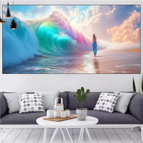 Strand Diamond Painting xxl 90x180cm Diamond Painting Erwachsene Frau Diamant Malerei Set,Mosaikherstellung Malen Nach Zahlen Cross Stickerei Kunst Leinwand Malerei Kits,Décor Geschenke Frauen CN-408 Strand Diamond Painting xxl 90x180cm Diamond Painting Erwachsene Frau Diamant Malerei Set,Mosaikherstellung Malen Nach Zahlen Cross Stickerei Kunst Leinwand Malerei Kits,Décor Geschenke Frauen CN-408 von Generic