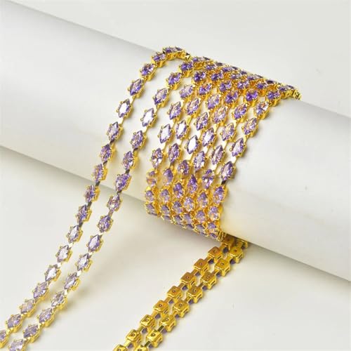 Strass-Kette mit Zirkonia-Kristallbesatz, DIY, Hochzeitskleid, Schuhe, Kleidung, Zubehör, 3 x 6 mm, 1002, 3 x 6 mm, # 50 cm Strass-Kette mit Zirkonia-Kristallbesatz, DIY, Hochzeitskleid, Schuhe, Kleidung, Zubehör, 3 x 6 mm, 1002, 3 x 6 mm, # 50 cm von Generic